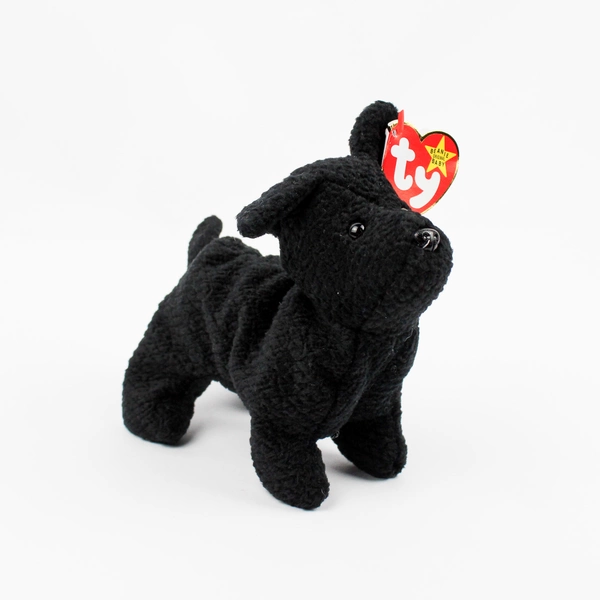 Ty Beanie Babies Scottie 1996 Black Scottish Terrier Dog With Tag Plush Toy 4102