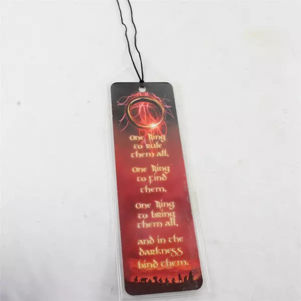 Vintage 2001 Lord of the Rings Plastic Bookmark 8.75in Collectible