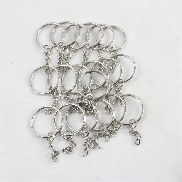 19 pc 3/4" Split Key Rings Bulk for Keychains Crafts Jewelry Making