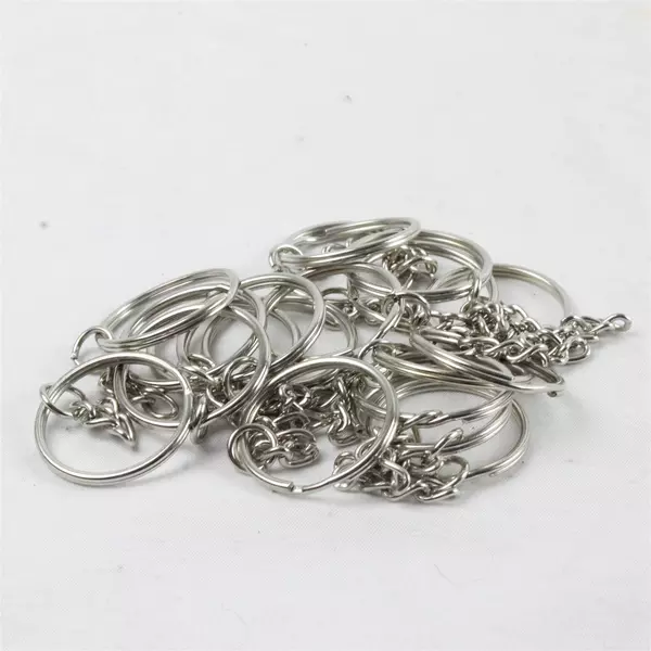19 pc 3/4" Split Key Rings Bulk for Keychains Crafts Jewelry Making