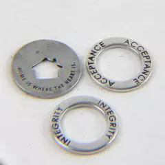 Set of 3 Positive Affirmation Tokens Daily Reminder Inspirational Pocket Size