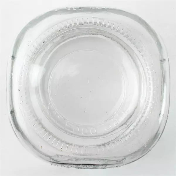 Jardin Clear Glass Jar 3.5" High Small Storage Decor No Lid