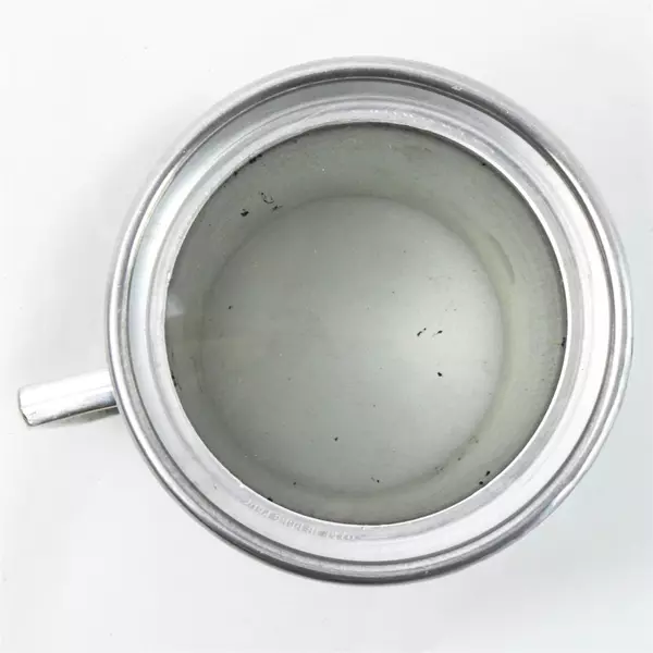 Burnished Aluminum Pencil Caddy 5.5" Desk Organizer Modern