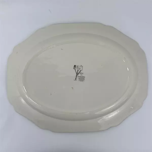 VTG Johnson Brothers The Friendly Village Village Scene Turkey Platter 20" 