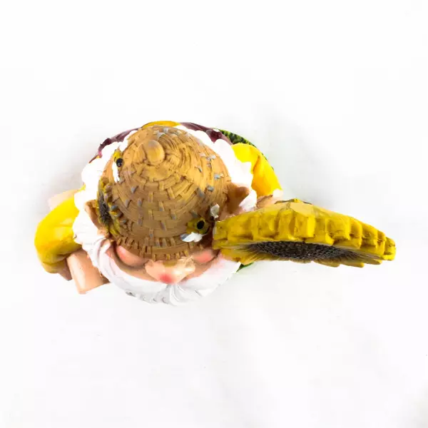 6.5" Bumblebee Gnome Figurine w/ Sunflower Garden Decor