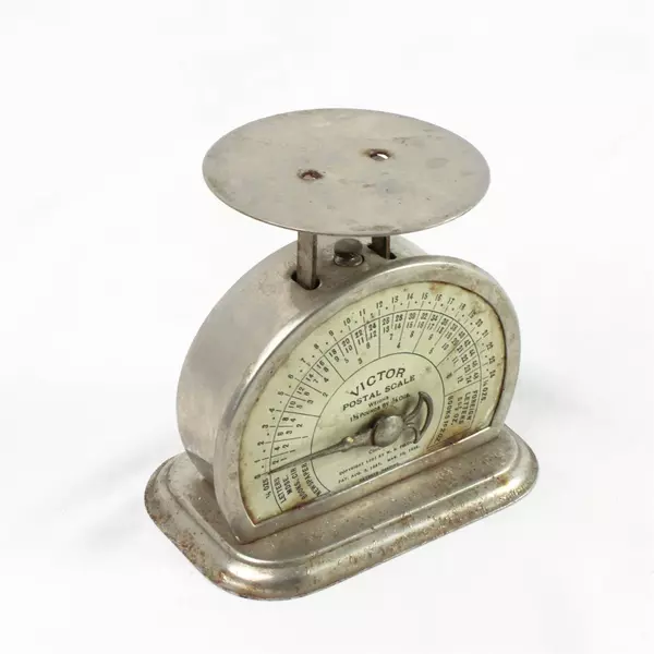 Antique Victor Postal Scale 1897 Patent Pelouze Scale & Mfg Co Chicago