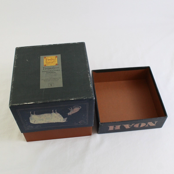 Bob's Boxes Primitive Noah's Peaceable Kingdom Decorative Nesting Gift Box #5