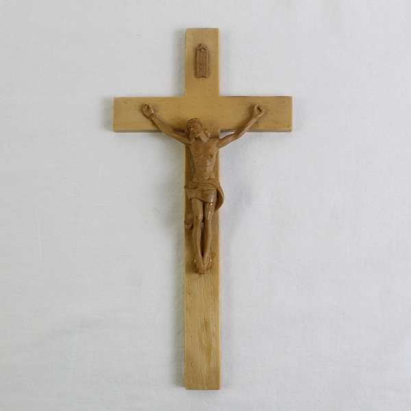 Vintage Crucifix Plaque IRNI Jesus on the Cross Wall Hanging