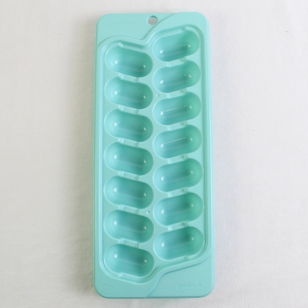 Lot of 2 Good Cook Aqua Ice Cube Trays Easy Release Reusable