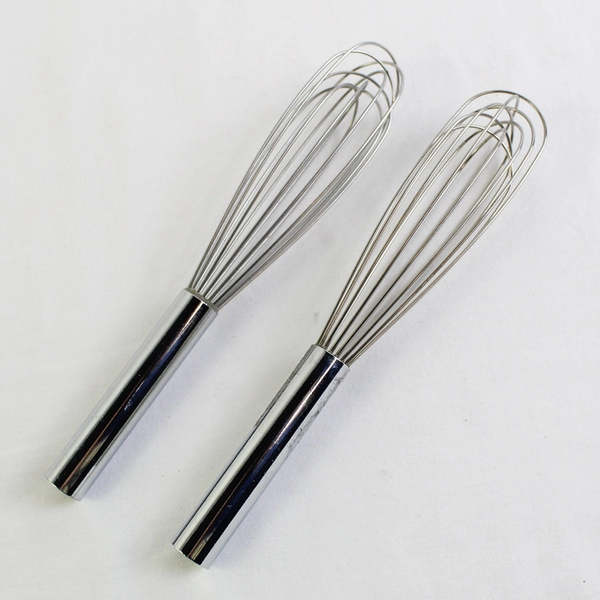Lot of 5 Unbranded Heavy Duty Metal Kitchen Whisks Various Sizes