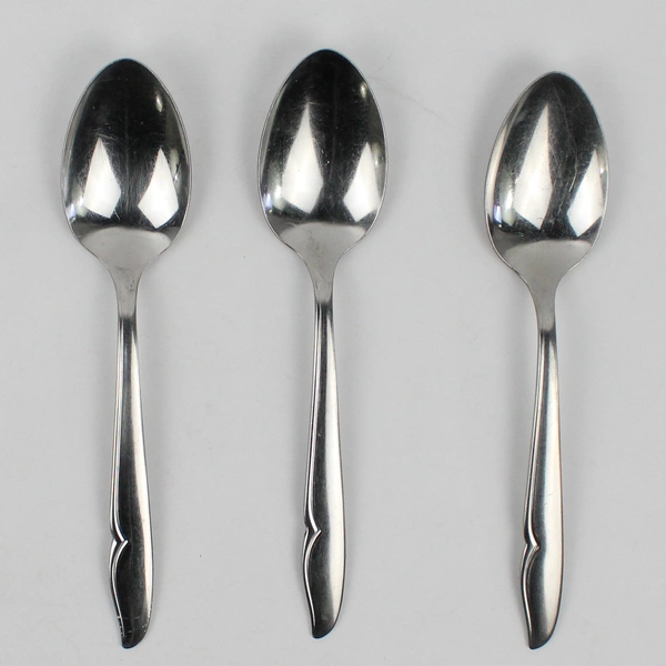 Lot of 3 Oneida Silver Oneida Craft Profile Stainless Pattern Oval Soup Spoons