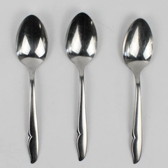 Lot of 3 Oneida Silver Oneida Craft Profile Stainless Pattern Oval Soup Spoons