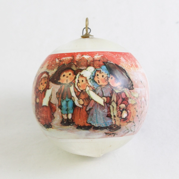 Hallmark 1976 Commemorative Satin Christmas Ornament by Mary Hamilton