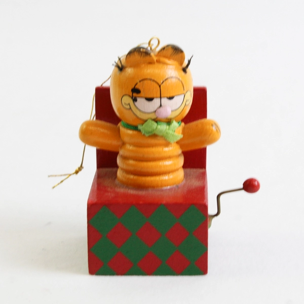 Lot of 3 Vintage Garfield Christmas Ornaments 1978 1981
