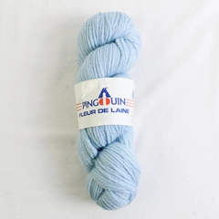 Pinguin Fleur De Laine 100% Wool Yarn Light Blue 182yd 100g