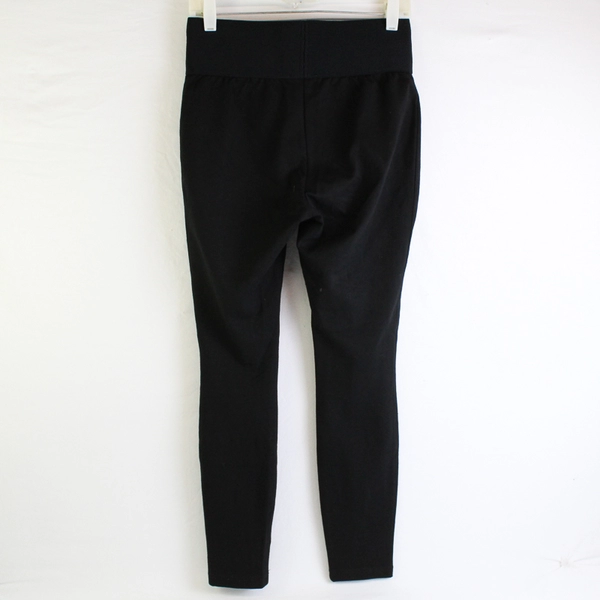Weekends By Chico's Solid Black Slim Fit Elastic Pants Women's Size 0
