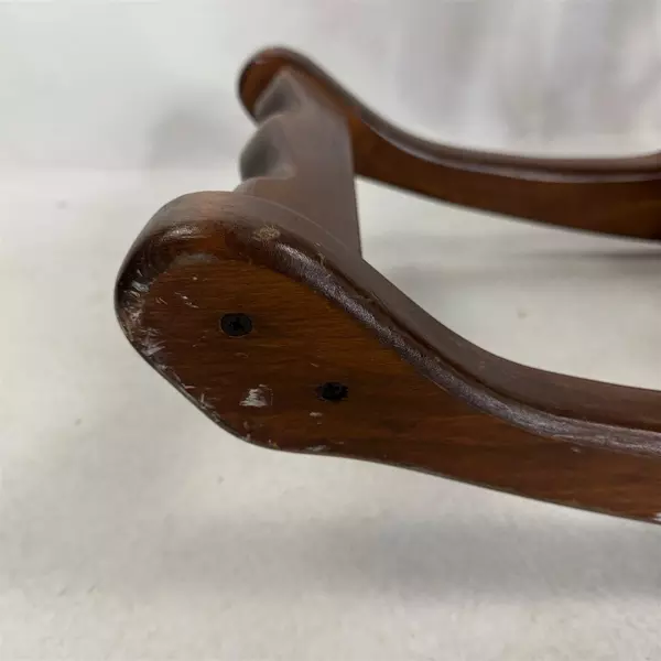 Vintage Antique Wooden Rocking Horse Leather Saddle