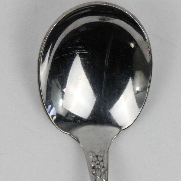 Lot of 2 Oneida Silver Wm A Rogers Deluxe Huntington Pattern Sugar Spoons