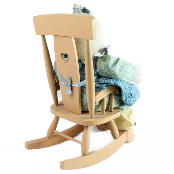 Vintage 1984 Precious Moments Mother Sew Dear Doll And Rocker  E-2850 