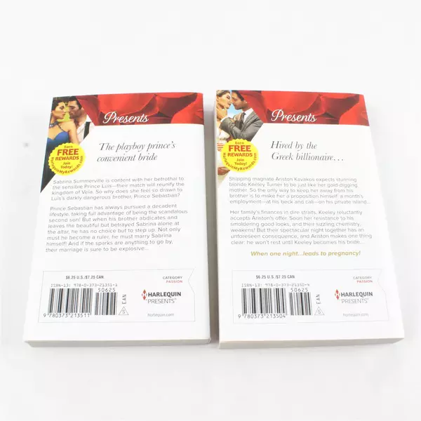 Lot of 2 Harlequin Romance Novels The Pregnant Kavakos Bride & A Ring Crown