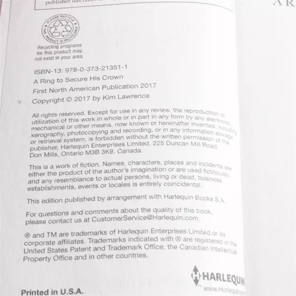 Lot of 2 Harlequin Romance Novels The Pregnant Kavakos Bride & A Ring Crown