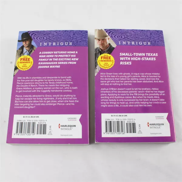 Lot of 2 Harlequin Riding Shotgun & One Tough Texan Books