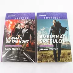 Lot of 2 Harlequin Romance Novels Ambush at Dry Gulch & Lawman on the Hunt