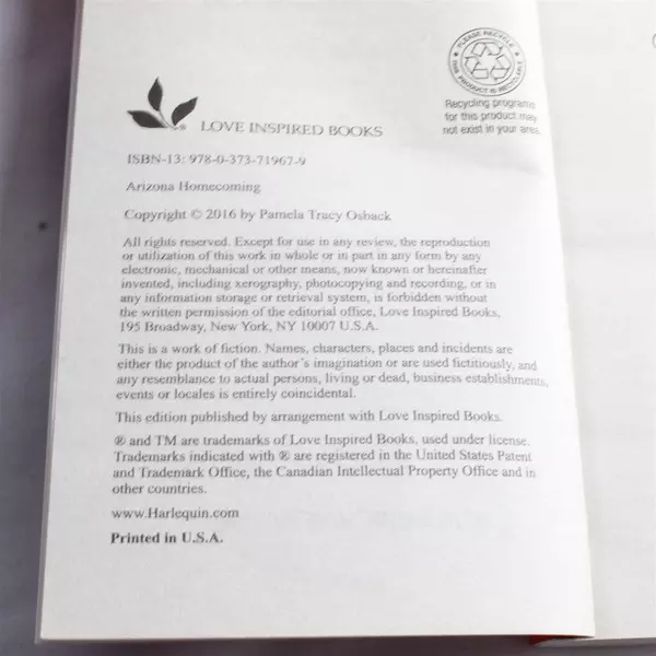 Lot of 2 Harlequin Romance Books Arizona Homecoming & Mistletoe Matchmaker