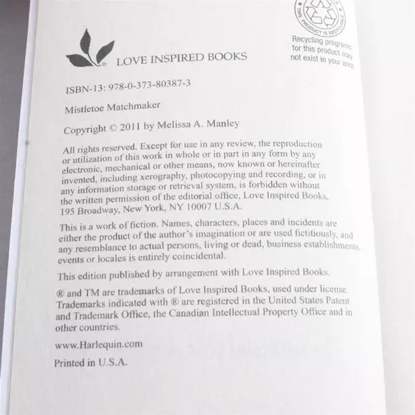 Lot of 2 Harlequin Romance Books Arizona Homecoming & Mistletoe Matchmaker