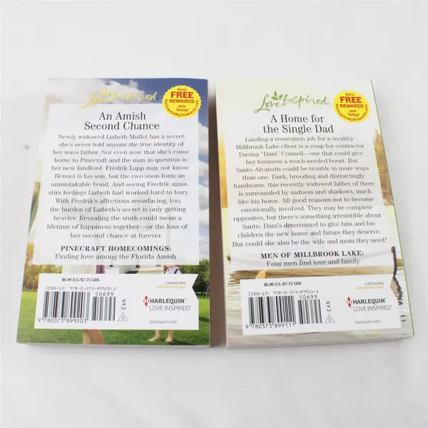 Lot of 2 Harlequin Romance Novels Her Lakeside Family & Her Secret Amish Child