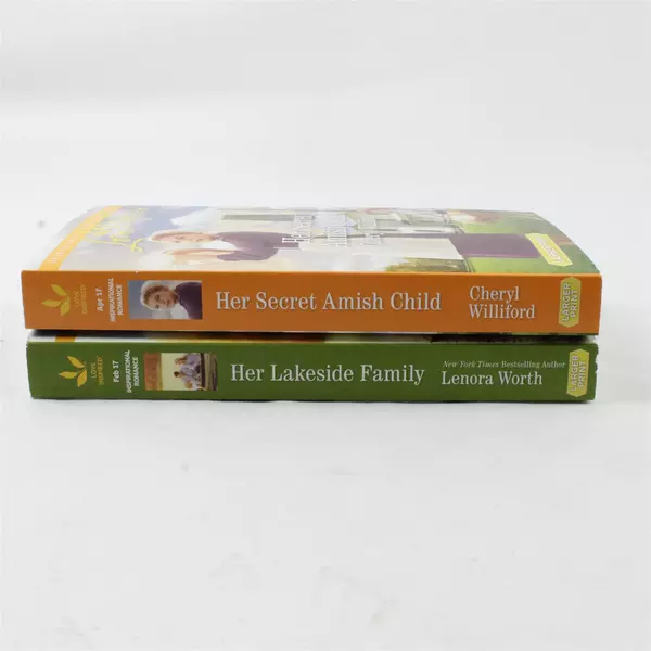 Lot of 2 Harlequin Romance Novels Her Lakeside Family & Her Secret Amish Child