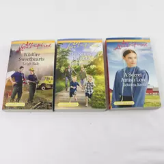 Lot of 3 Harlequin Romance Novels Wildfire Sweethearts Nanny Bargain Amish Love
