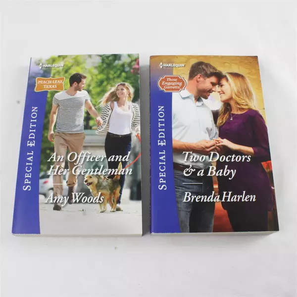 2 Harlequin Romance Novels Two Doctors & A Baby & An Officer and Her Gentleman