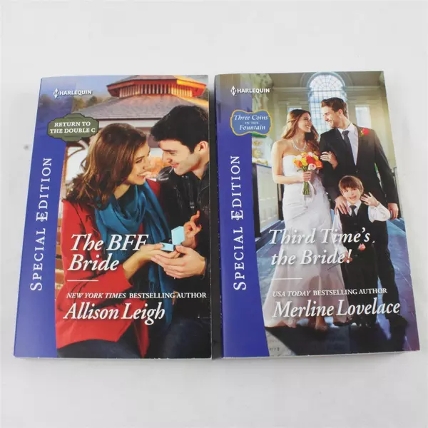 Lot of 2 Harlequin Romance Novels The BFF Bride & Third Time's the Bride