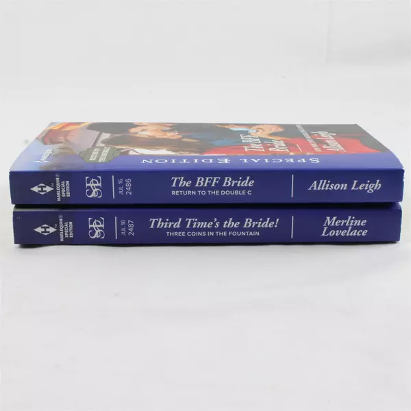 Lot of 2 Harlequin Romance Novels The BFF Bride & Third Time's the Bride