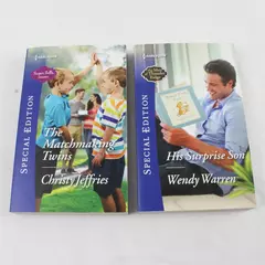 Lot of 2 Harlequin Romance Novels The Matchmaking Twins & His Surprise Son