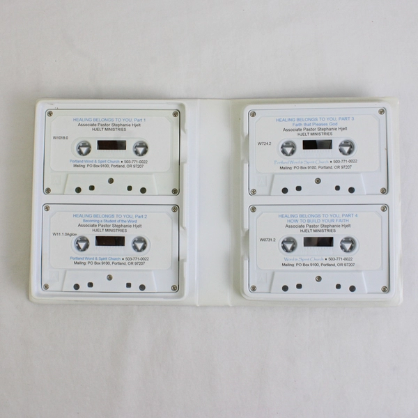 Healing Belongs to You! Rev. Stephanie Hjelt, Set of 4 Cassette Tapes in Box
