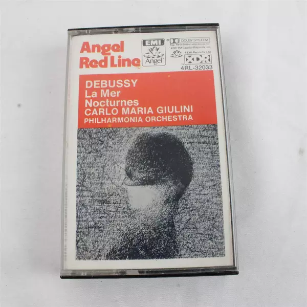 Angel Red Line Debussy La Mer Nocturnes Carlo Maria Giulini Cassette 1981