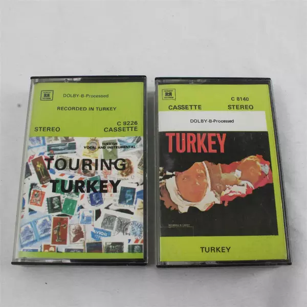 Lot of 2 Cassettes Touring Turkey 1977 & Turkey 1971 Songs Request Records
