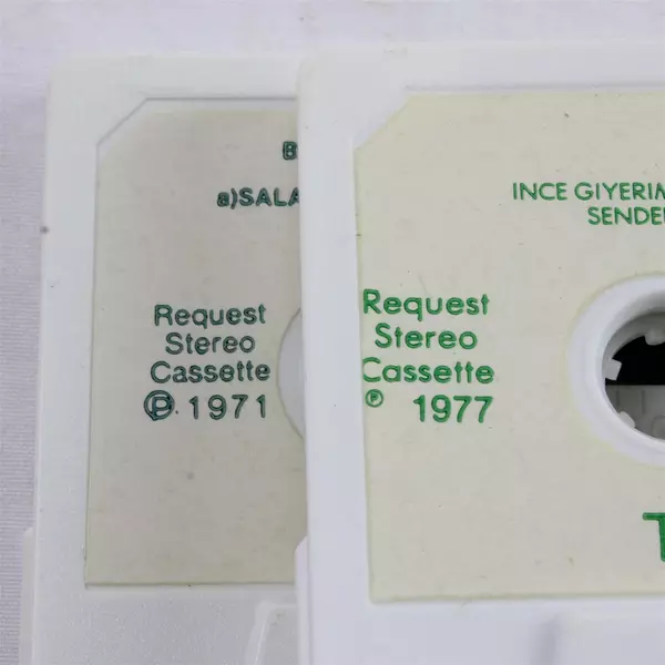Lot of 2 Cassettes Touring Turkey 1977 & Turkey 1971 Songs Request Records
