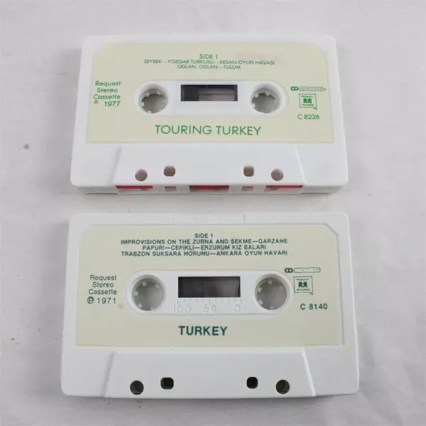 Lot of 2 Cassettes Touring Turkey 1977 & Turkey 1971 Songs Request Records