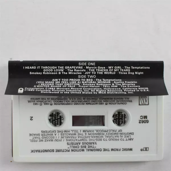 The Big Chill Original Motion Picture Soundtrack Cassette Tape 1983