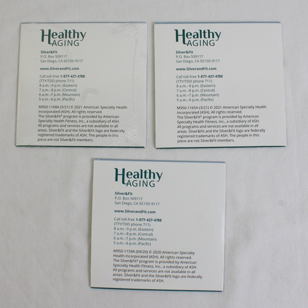 Lot of 3 DVD's Healthy Aging Classes Lot of 3 Silver & Fit Vols. 1, 3 & 4