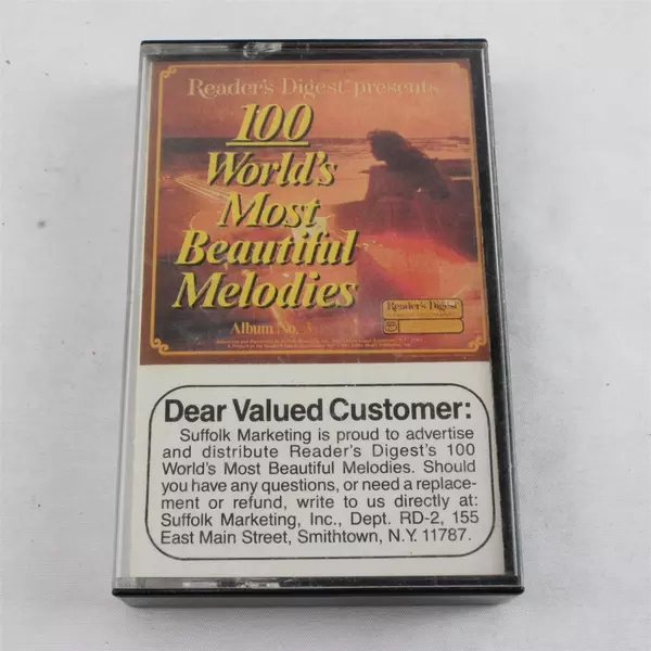 Reader's Digest 100 World's Most Beautiful Melodies Cassette 1986 Tape 3