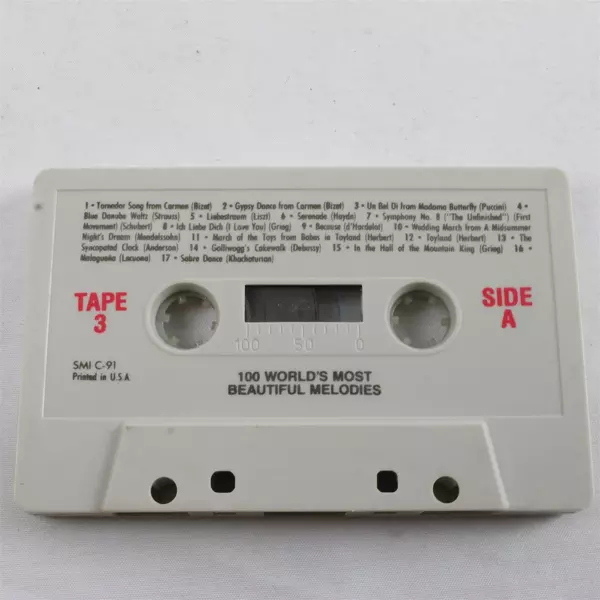Reader's Digest 100 World's Most Beautiful Melodies Cassette 1986 Tape 3