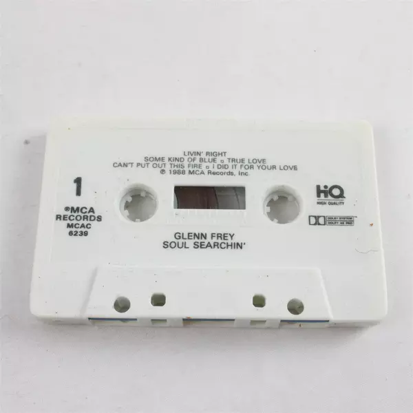 Glenn Frey Soul Searchin' Cassette Tape MCA 1988