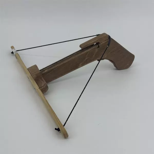 Handmade Wooden Toy Crossbow No Arrows