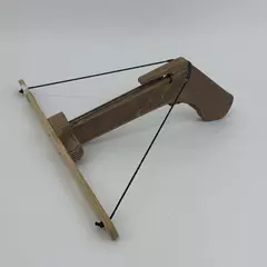 Handmade Wooden Toy Crossbow No Arrows