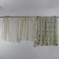 Lot of 3 Handmade Vintage Crocheted Lace Tablecloths Various Sizes/Conditions 