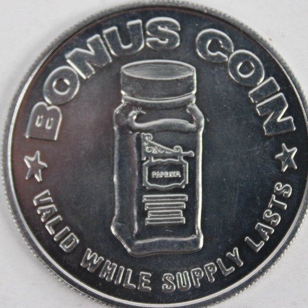 Enco Gas Service Station Bonus Coin For One Free Jar Of Spice 39mm Token